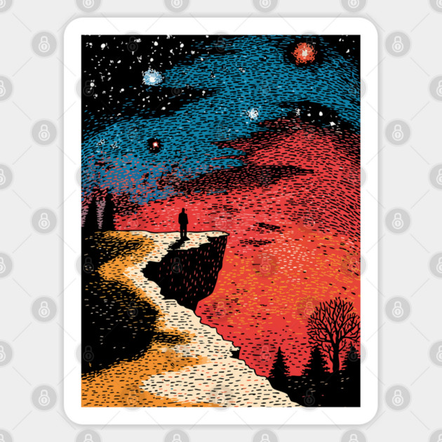 The Long Path | An Existential Journey Sticker by TuncGK