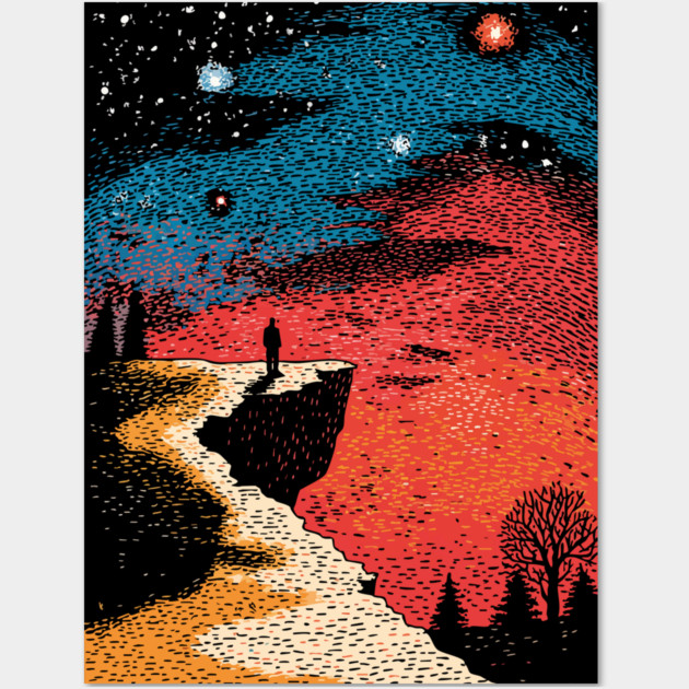 The Long Path | An Existential Journey Wall Art by TuncGK