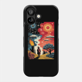 The Hermit Tarot Card | Vintage Fantasy Journey Art Phone Case