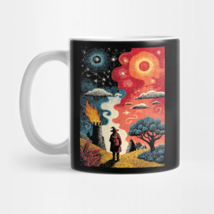 The Hermit Tarot Card | Vintage Fantasy Journey Art Mug