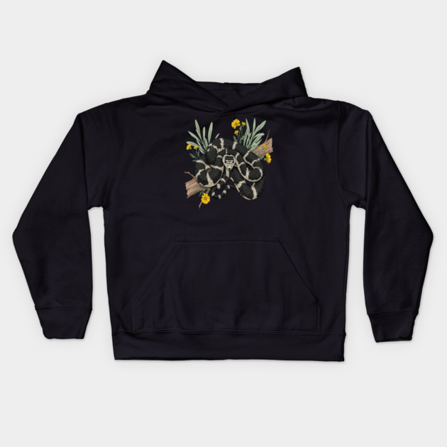 California Kingsnake with Desert Flowers Kids Hoodie by BirdsnStuff