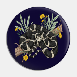 California Kingsnake with Desert Flowers Pin