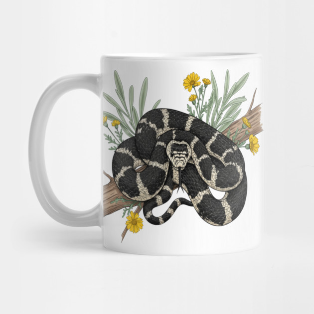 California Kingsnake with Desert Flowers by BirdsnStuff