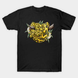 Carpet Python with Eucalyptus Flowers T-Shirt