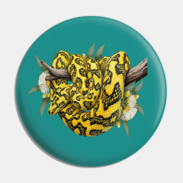 Carpet Python with Eucalyptus Flowers Pin by BirdsnStuff