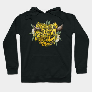 Carpet Python with Eucalyptus Flowers Hoodie