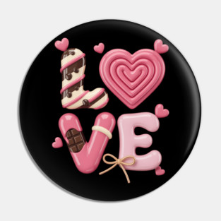Concha Love Valentine_s Day Mexican Sweet Pan Dulce Lover Pin