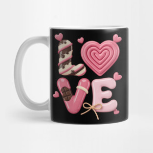 Concha Love Valentine_s Day Mexican Sweet Pan Dulce Lover Mug