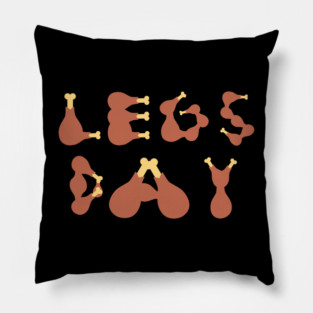 Legs Day Thanksgiving Turkey Pillow