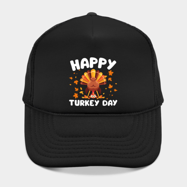Playful Happy Turkey Day Cartoon by Creatifly Graphic Tees