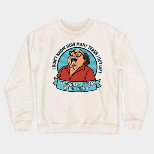 Embrace the Strange Sticker Crewneck Sweatshirt by Tv Moments