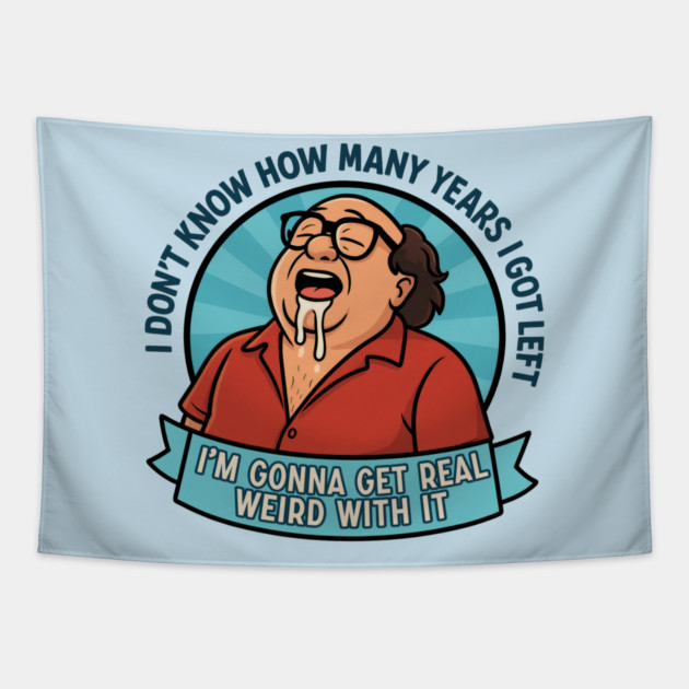 Embrace the Strange Sticker Tapestry by Tv Moments