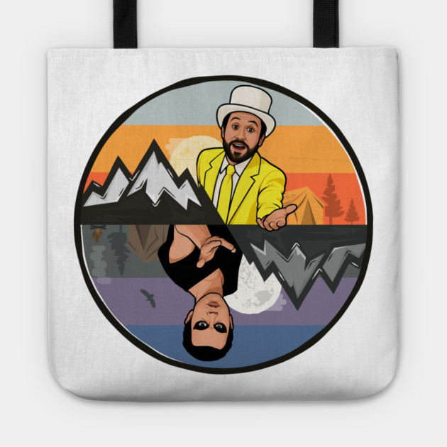 Dayman Nightman Parallels Flat Tote by Tv Moments