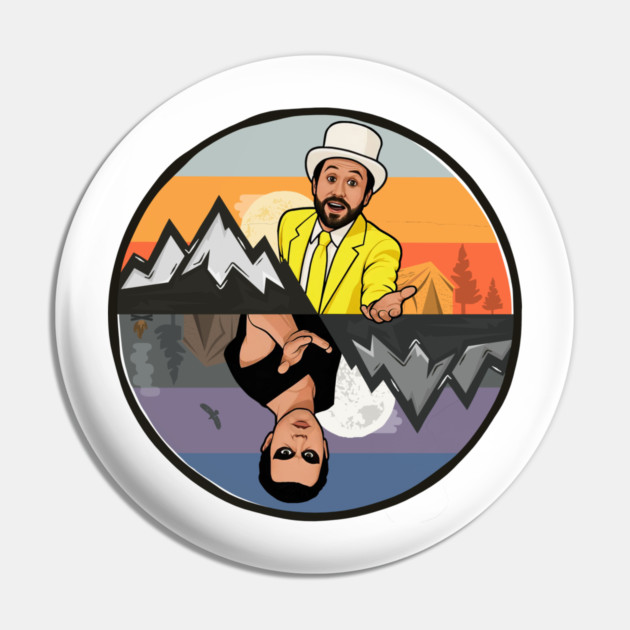 Dayman Nightman Parallels Flat Pin by Tv Moments