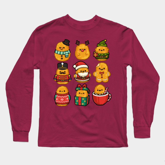 Christmas Nuggets Long Sleeve T-Shirt by GoshWow®