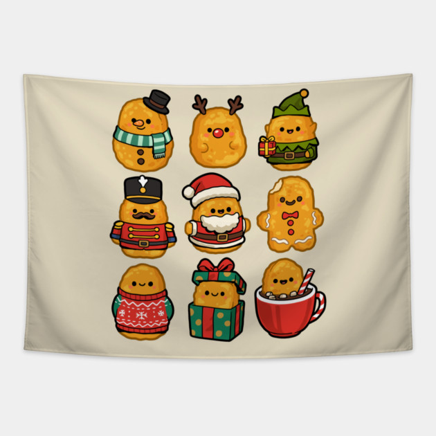 Christmas Nuggets Tapestry by GoshWow®