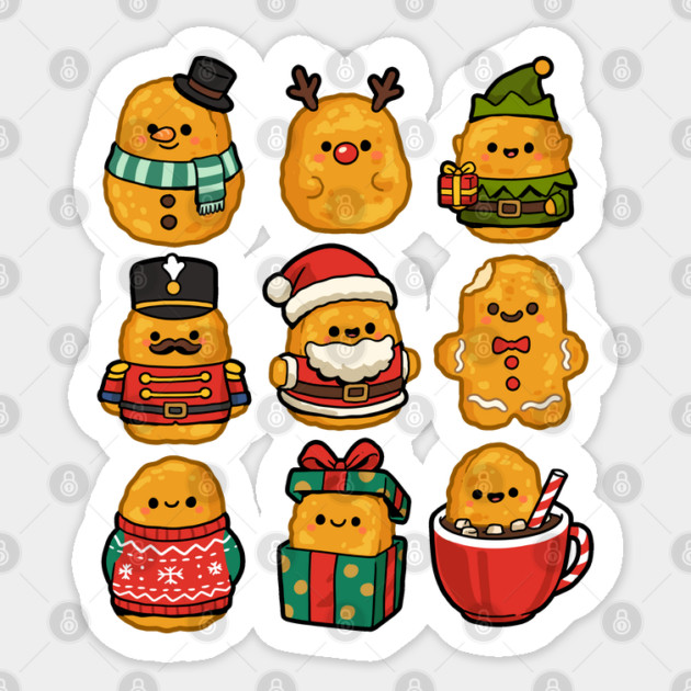 Christmas Nuggets Sticker by GoshWow®