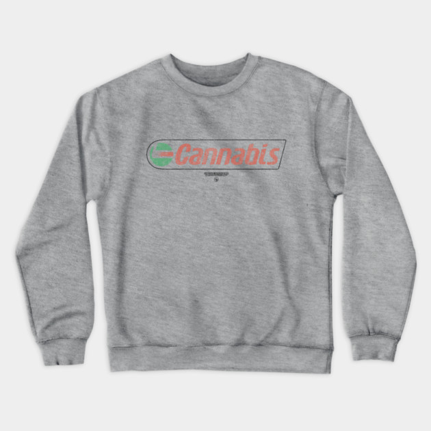 Cannabis Crewneck Sweatshirt by Wrongteeshirt