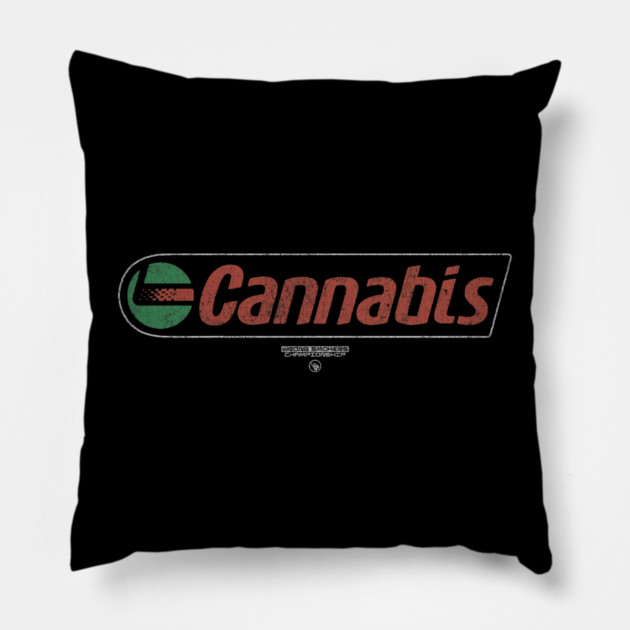 Cannabis Pillow by Wrongteeshirt