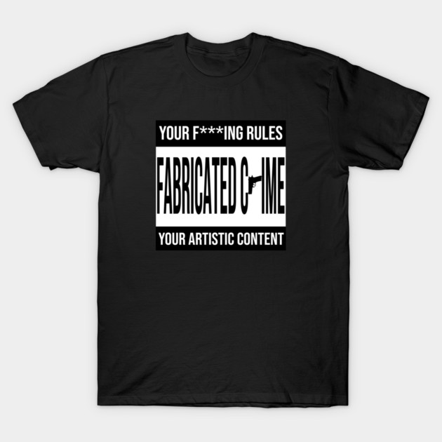 Fabricated Crime Parental Advisory T-Shirt by Jesus's Store