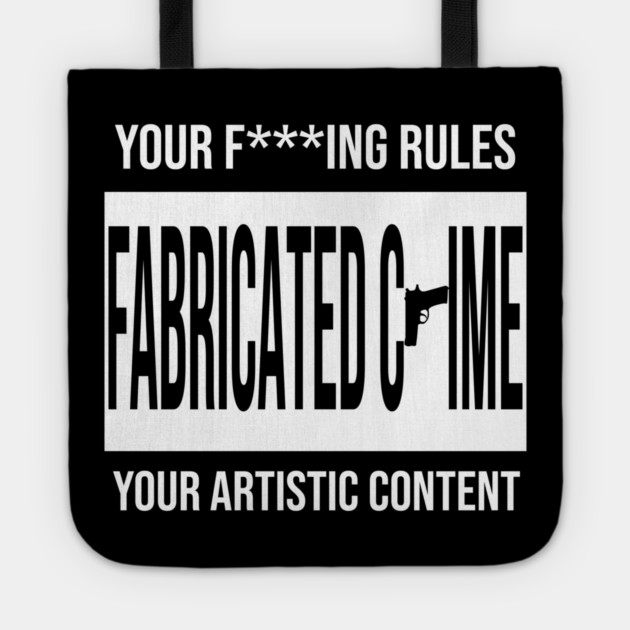 Fabricated Crime Parental Advisory Tote by Jesus's Store