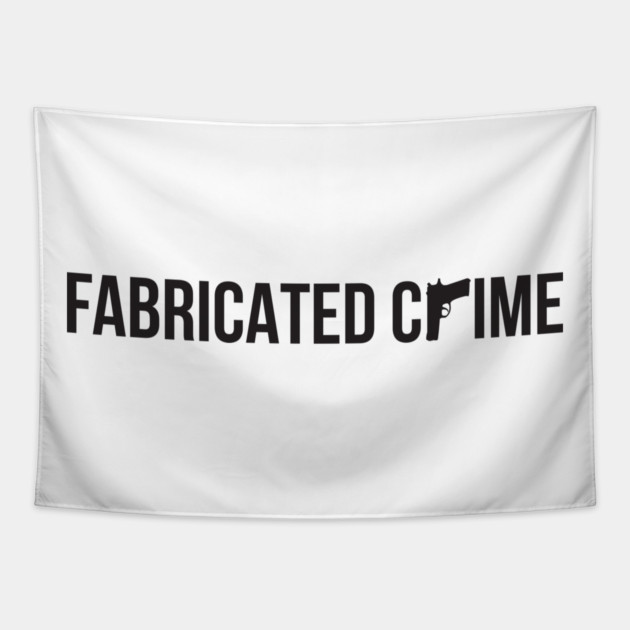 Fabricated Crime - Horizontal Logo Tapestry by Jesus's Store