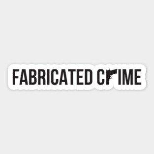 Fabricated Crime - Horizontal Logo Sticker