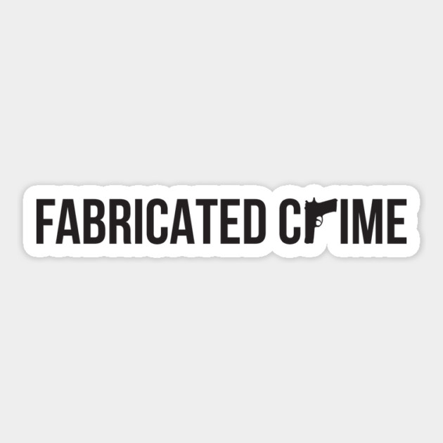 Fabricated Crime - Horizontal Logo Sticker by Fabricated Crime