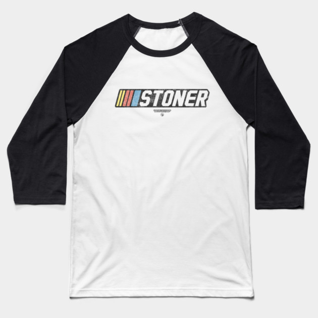 STONER SPEED STRIPES Baseball T-Shirt by Wrongteeshirt