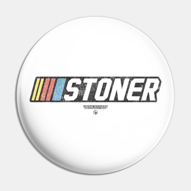 STONER SPEED STRIPES Pin by Wrongteeshirt