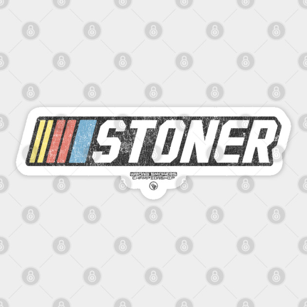STONER SPEED STRIPES Sticker by Wrong