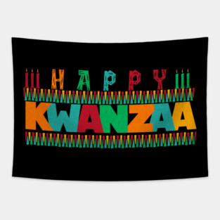 Happy Kwanzaa Tapestry