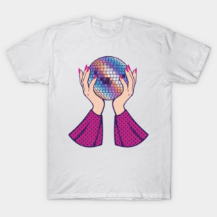Pink glamorous disco ball T-Shirt