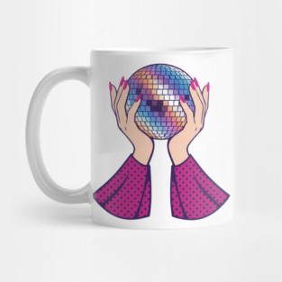Pink glamorous disco ball Mug