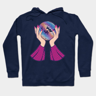 Pink glamorous disco ball Hoodie