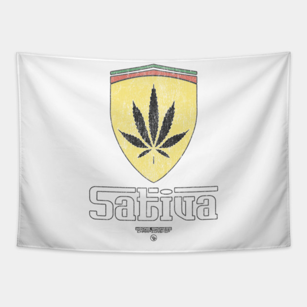 SATIVA Tapestry by Wrongteeshirt