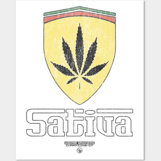 SATIVA Wall Art by Wrongteeshirt