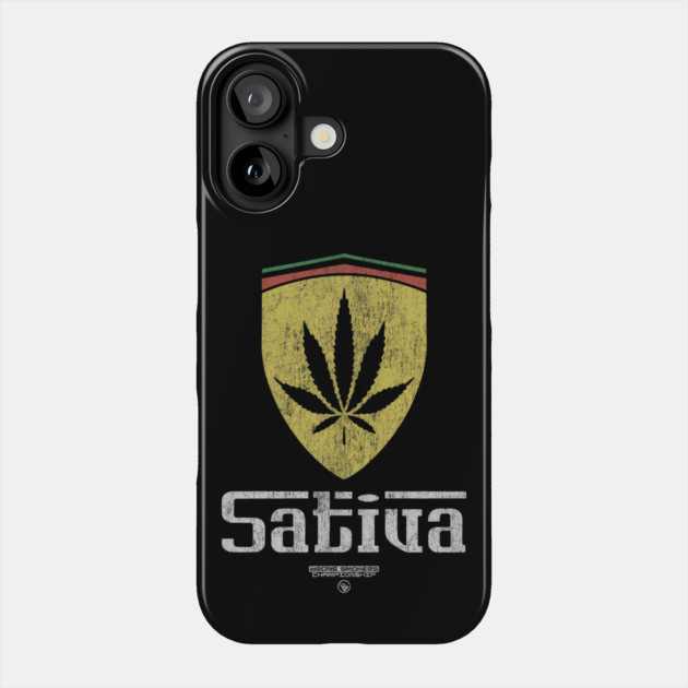 Sativa Shield Phone Case by Wrongteeshirt