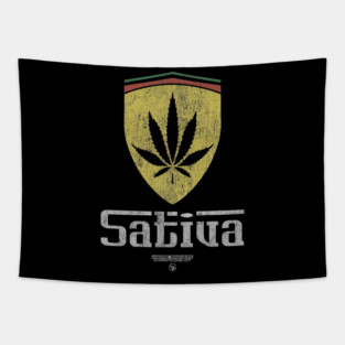 Sativa Shield Tapestry