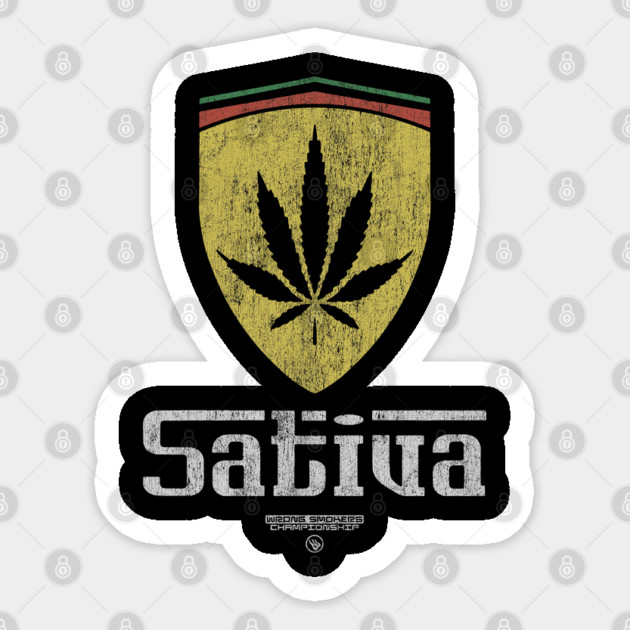 Sativa Shield Sticker by Wrong