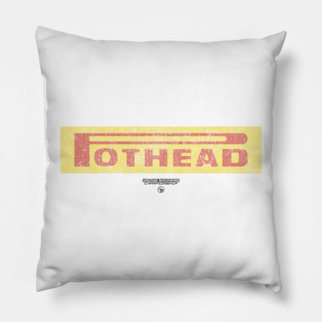 Racing Label Pillow by Wrongteeshirt