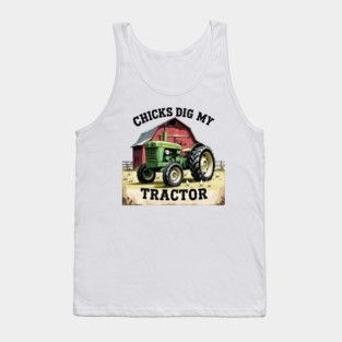 Chicks Dig My Tractor Tank Top