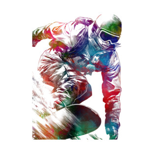 Snowboard sport art #snowboard T-Shirt