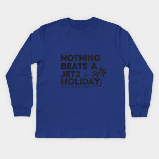 Nothing Beats a Holiday Sunset Design Kids Long Sleeve T-Shirt
