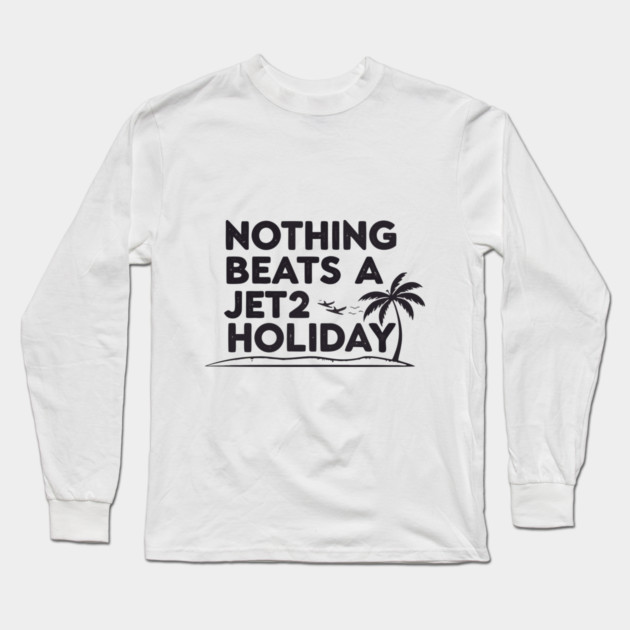 Nothing Beats a Holiday Sunset Design Long Sleeve T-Shirt by DrollDrifter
