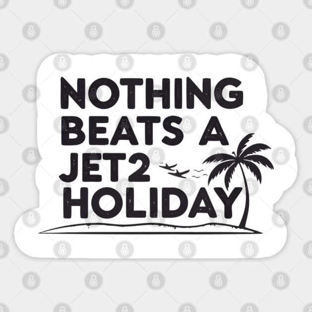Nothing Beats a Holiday Sunset Design Sticker by DrollDrifters
