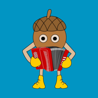 Button Accordion Nut T-Shirt