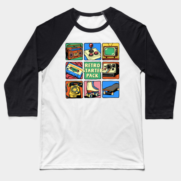 Retro Starter Pack Baseball T-Shirt by GoshWow®