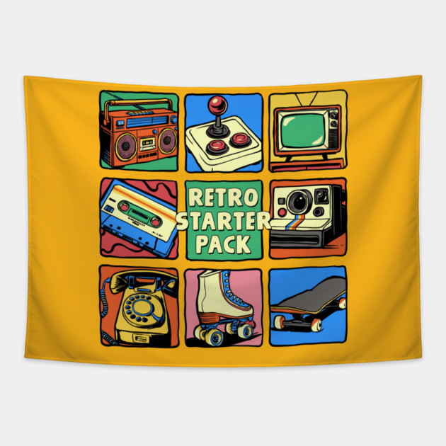 Retro Starter Pack Tapestry by GoshWow®