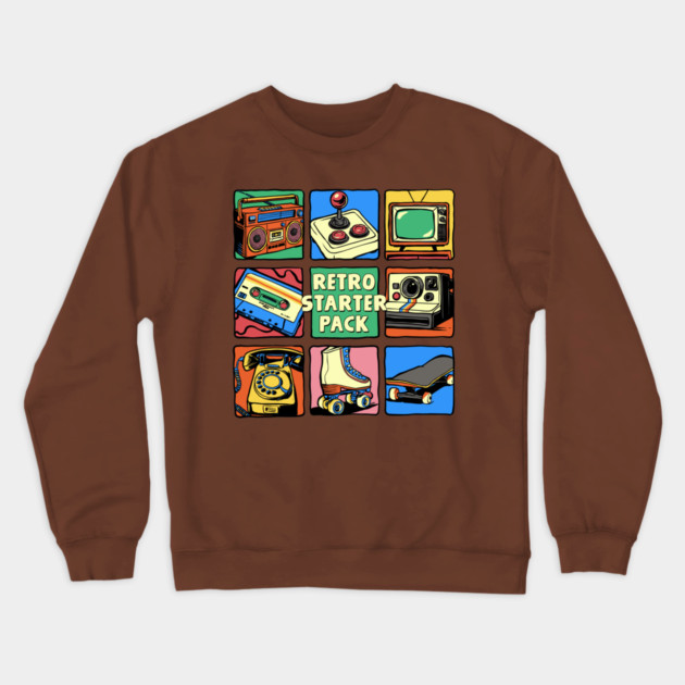 Retro Starter Pack Crewneck Sweatshirt by GoshWow®